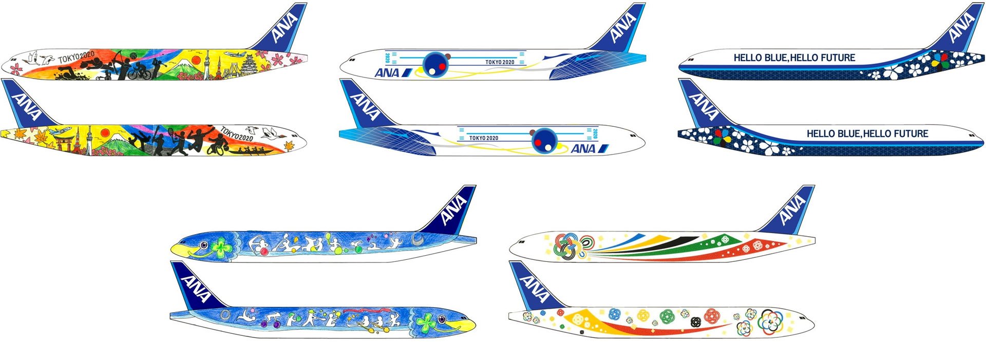 ANA x Tokyo 2020 Liveries