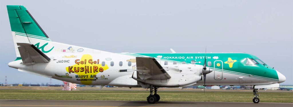 Hokaido Air System Saab 340 Operates Last Flight in Non-JAL Green Livery