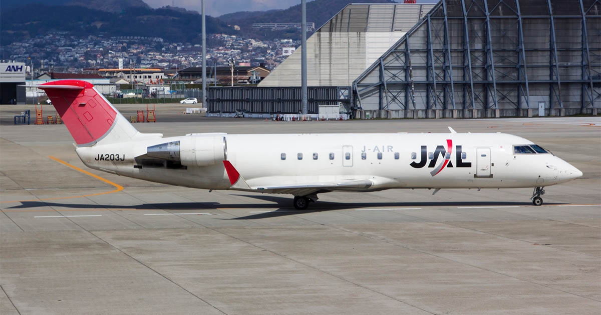 ジャンク】J-AIR CRJ-200 1/100スケール J-Air JAL Japan Airlines CRJ