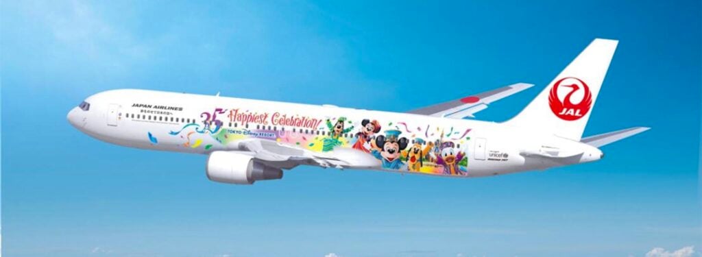 JAL 767-300ER to Receive Decals Commemorating the 35th Anniversary of Tokyo Disney Resort