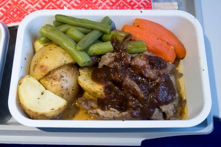 Aeroflot Beef Economy Class Meal