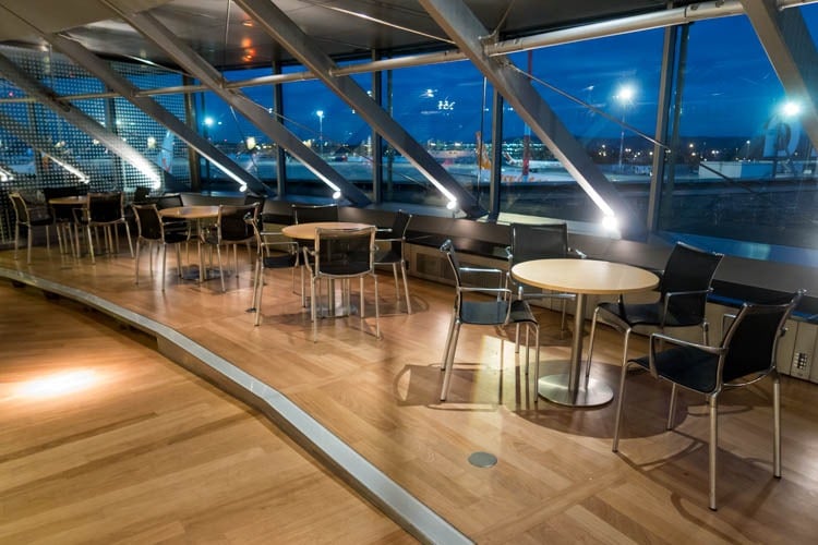 Dining Tables and Chairs in EuroAirport Skyview Lounge