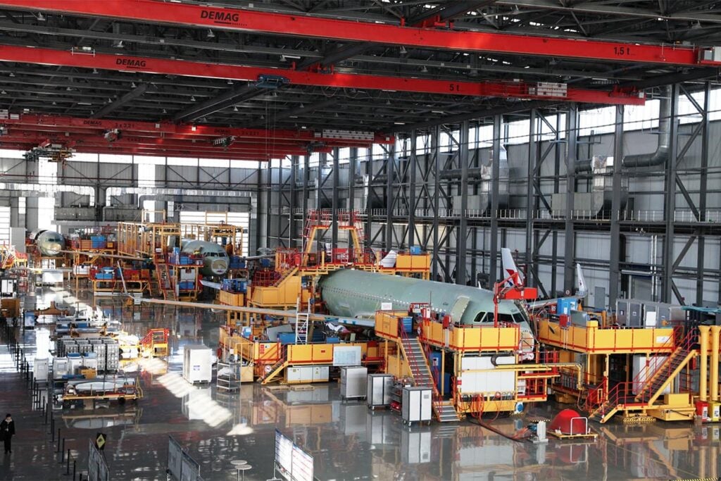 Airbus A320 Final Assembly Line Tianjin