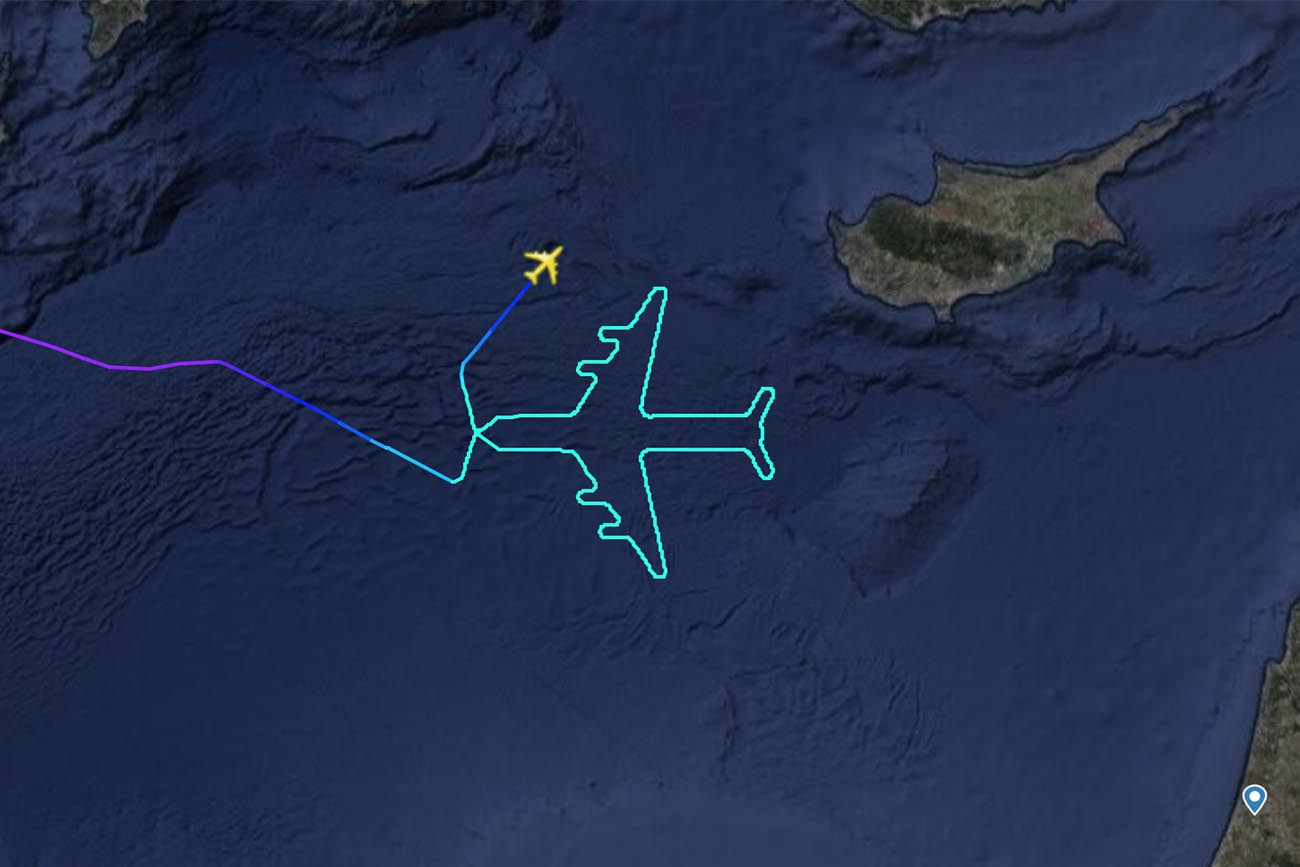 El Al Boeing 747 Radar Art
