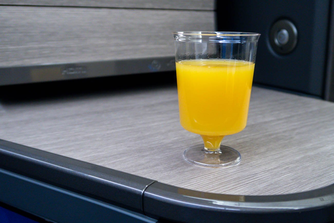 ANA Long-Haul Business Class Welcome Drink