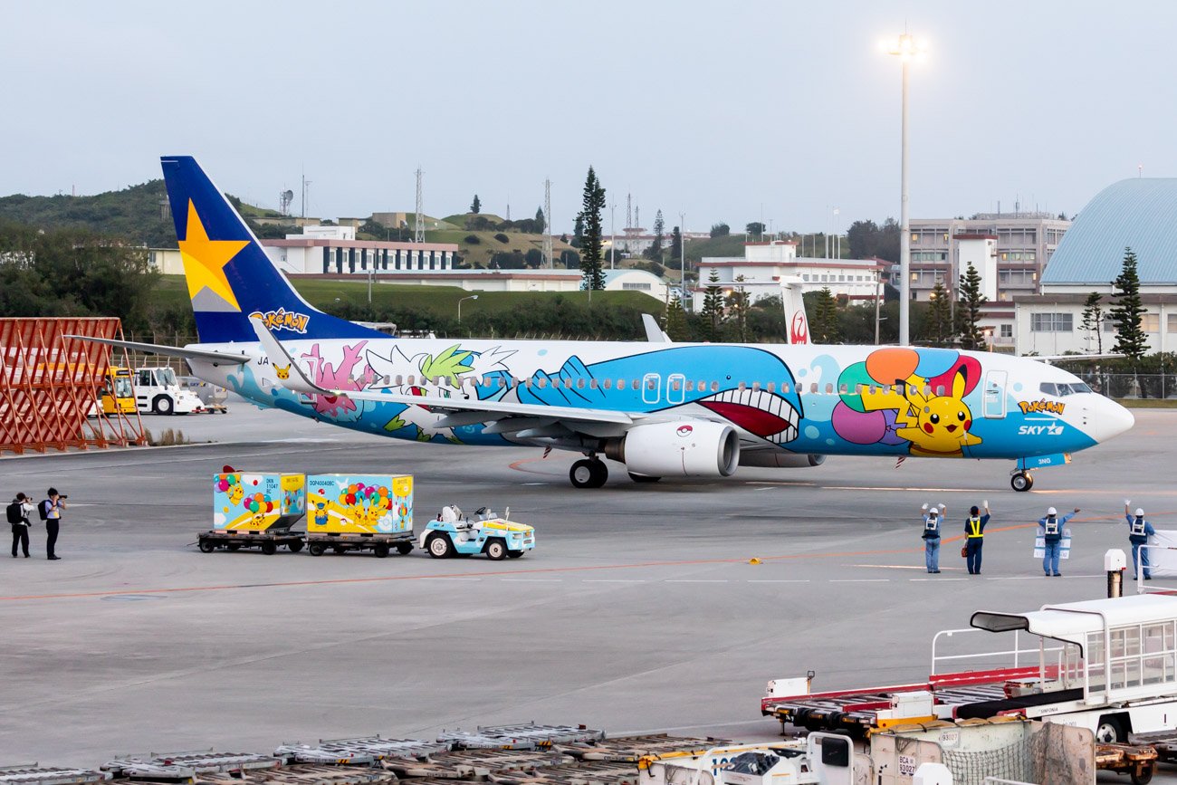 Skymark Pikachu Jet BC2 in Okinawa