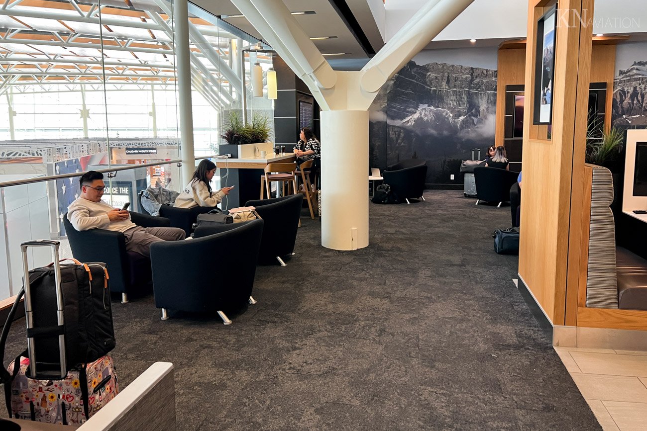 Aspire Lounge (International) Calgary Seating