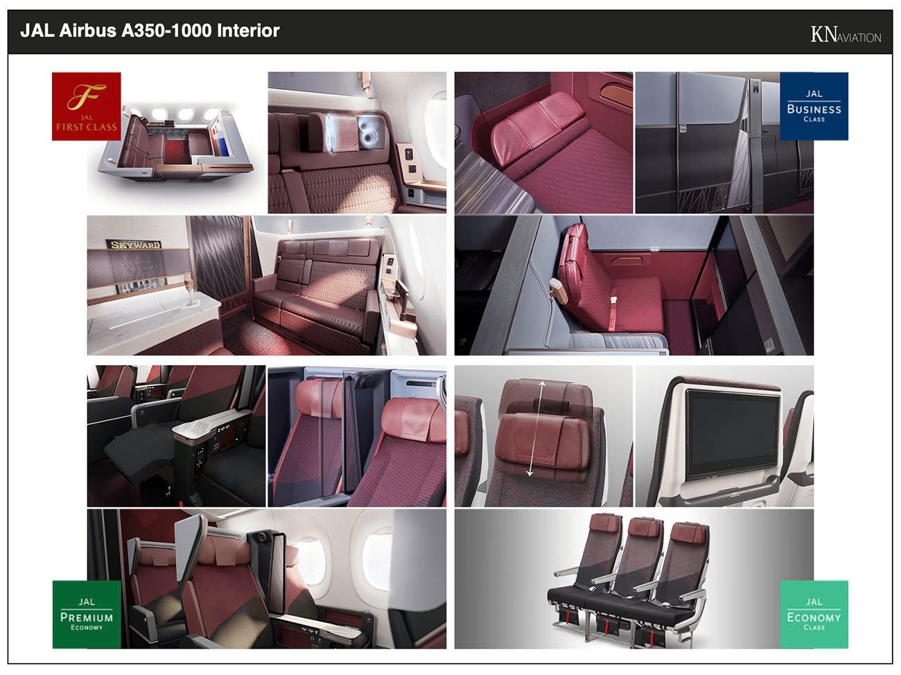 JAL A350-1000 Seats