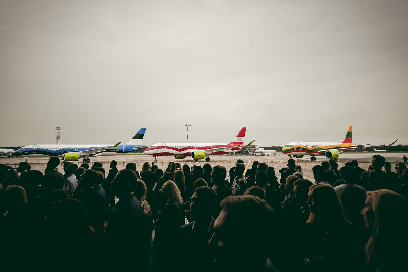 AirBaltic A220s in Special Liveries