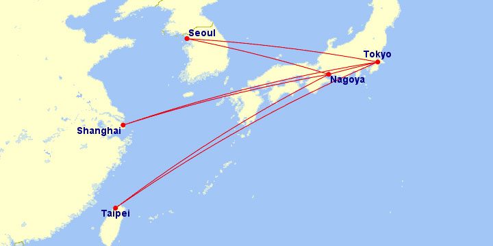 JAL Cargo 2024 Routes